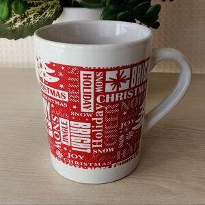 White and Red Christmas Coffee Mug, Momentum Brands.